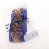 Maxbell National Style Sewing Jacquard Ribbon Roll DIY Crafts Decoration Royal Blue