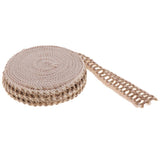 Maxbell 10 Meters Natural Rustic Jute Burlap Hessian Ribbon for Wedding 4cm Wide