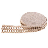 Maxbell 10 Meters Natural Rustic Jute Burlap Hessian Ribbon for Wedding 4cm Wide