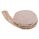 Maxbell 10 Meters Natural Rustic Jute Burlap Hessian Ribbon for Wedding 4cm Wide
