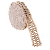 Maxbell 10 Meters Natural Rustic Jute Burlap Hessian Ribbon for Wedding 4cm Wide