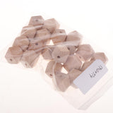 Maxbell 20pcs beech wood octagonal beads Loose Spacer Beads for Jewelry Making 20mm