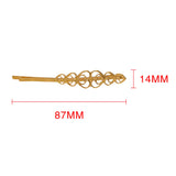 Max Fashion Metal Flower Piece Hairpin Hair Accessories Golden
