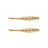 Max Fashion Metal Flower Piece Hairpin Hair Accessories Golden