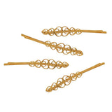 Max Fashion Metal Flower Piece Hairpin Hair Accessories Golden
