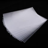 Max 10Pcs Transparent L-Type Plastic File Bag Paper Protector Sleeves 310x220mm