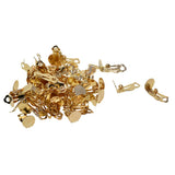Maxbell 100pcs Flat Round Tray Clip-on Earring Hook Components