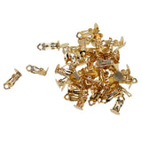 Maxbell 100pcs Flat Round Tray Clip-on Earring Hook Components