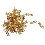 Maxbell 100pcs Flat Round Tray Clip-on Earring Hook Components