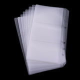 Maxbell 10 Binder Pocket A6 6-Ring Document  Notebook Binder Loose Leaf Bags Three