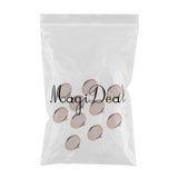 Maxbell 10 Pieces Round Copper Brooch Base Blank Tray 20mm Safety Pins Rose Gold