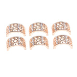 Max Semi-arch alloy decorative buckle pearl arch