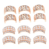 Max Semi-arch alloy decorative buckle pearl arch