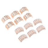 Max Semi-arch alloy decorative buckle pearl arch