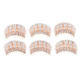 Max Semi-arch alloy decorative buckle rhinestone arch