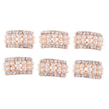 Max Semi-arch alloy decorative buckle rhinestone arch