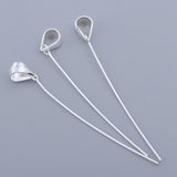 Maxbell 3pcs Pendant Clasp Buckle Connectors for Necklace DIY  silver