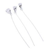 Maxbell 3pcs Pendant Clasp Buckle Connectors for Necklace DIY  silver