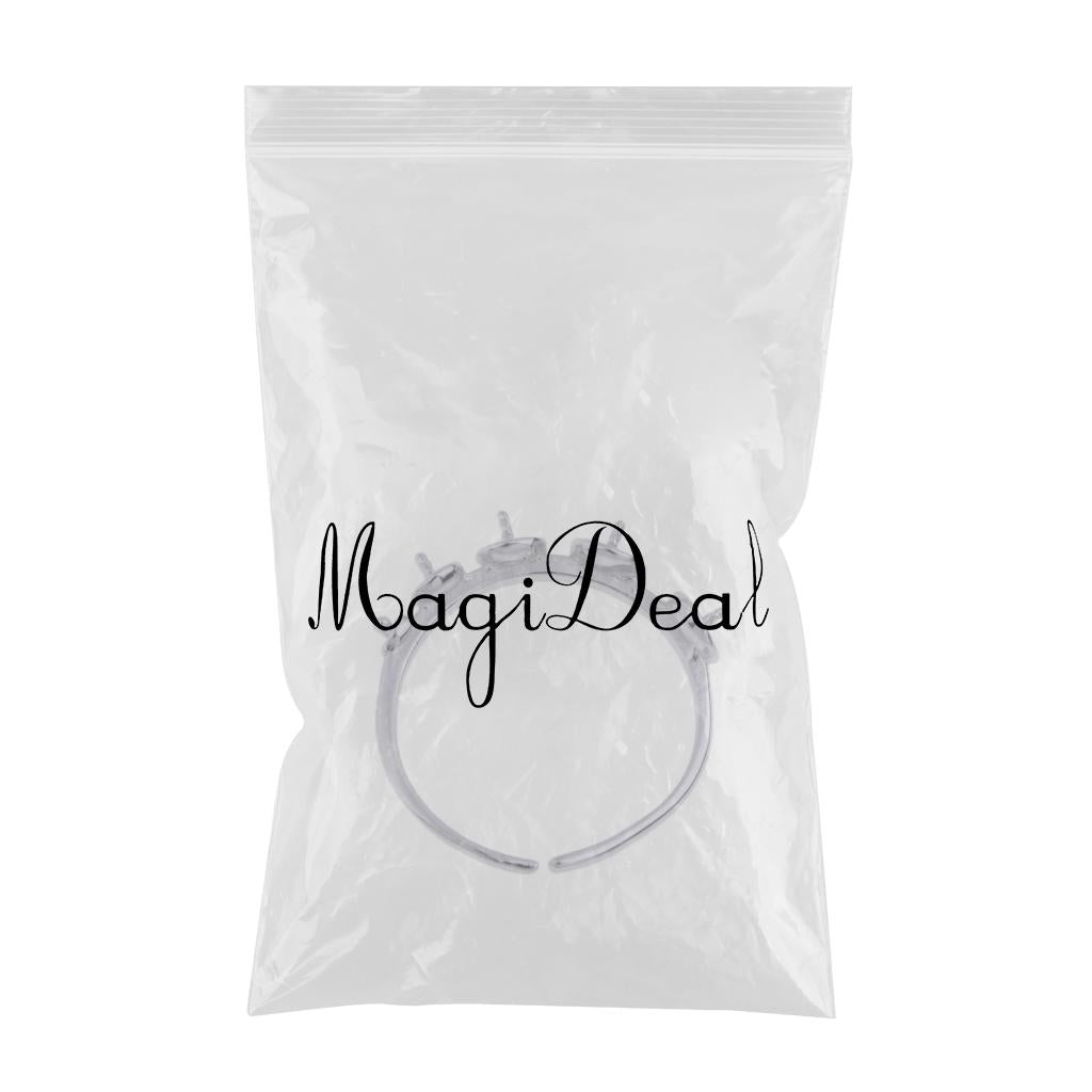 Maxbell 1 Piece Adjustable blank finger ring bases settings 2.0cm Diameter