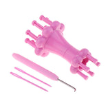 Maxbell double heads knitting weaving machine for braiding ropes wool yarn crafts