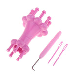 Maxbell double heads knitting weaving machine for braiding ropes wool yarn crafts