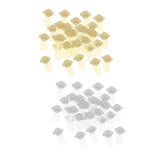 Max 50Pcs Metal Hollow Hair Clips Side Comb Antique Bride Hair Accessory Golden