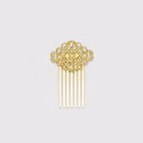 Max 50Pcs Metal Hollow Hair Clips Side Comb Antique Bride Hair Accessory Golden