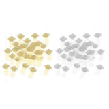 Max 50Pcs Metal Hollow Hair Clips Side Comb Antique Bride Hair Accessory Golden