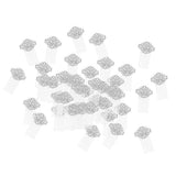 Max 50Pcs Metal Hollow Hair Clips Side Comb Antique Bride Hair Accessory Silver