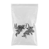 Maxbell 1 Pair Sew On Dress Flower Embroidered Patch Sew Motif Applique  18x30cm