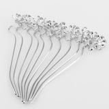 Max 10Pcs Antique Alloy Hair Pin Sticks Chinese Hair Clips DIY Hair Accs Silver