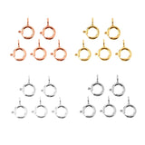 Max 5pcs Spring Rings Clasps Jewelry Making Connectors Clasps 5mm Silver