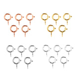 Max 5pcs Spring Rings Clasps Jewelry Making Connectors Clasps 5mm Silver