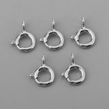 Max 5pcs Spring Rings Clasps Jewelry Making Connectors Clasps 5mm Platinum