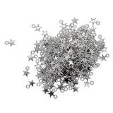 Maxbell 300 pcs Silver Small Star Charms Jewelry DIY Making