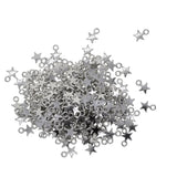 Maxbell 300 pcs Silver Small Star Charms Jewelry DIY Making