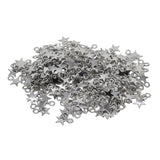 Maxbell 300 pcs Silver Small Star Charms Jewelry DIY Making