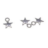 Maxbell 300 pcs Silver Small Star Charms Jewelry DIY Making