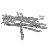 Max 10 Pieces Retro Style Beading Flat Bookmarks With Loop Jewelry Silver