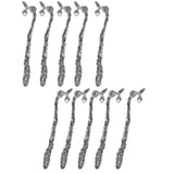 Max 10 Pieces Retro Style Beading Flat Bookmarks With Loop Jewelry Silver