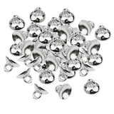 Maxbell 200pCS Plastic Half Round Shape Bell Beads Cap w/ Loop Findings 10mm White K