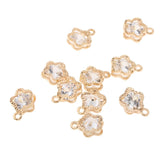 Maxbell 10 Pieces Crystal Alloy Rhinestone Charms Pendant DIY Jewelry Accessories B