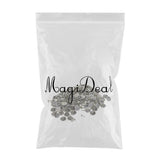 Maxbell 100 Sets DIY Tie Tacks Butterfly Pinch Back Pins Brooch Findings Silver