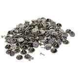 Maxbell 100 Sets DIY Tie Tacks Butterfly Pinch Back Pins Brooch Findings Silver