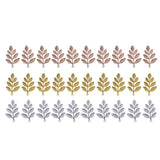 Maxbell 30Pcs Assorted Color Leaf Branches Charms Pendants Jewelry Making Findings