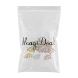 Maxbell 30Pcs Assorted Color Leaf Branches Charms Pendants Jewelry Making Findings