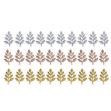 Maxbell 30Pcs Assorted Color Leaf Branches Charms Pendants Jewelry Making Findings
