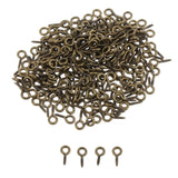 Max 200set Iron Screw Eye Pins Hook Bail Peg Pendants Charms Connectors 4x8mm