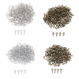 Max 200set Iron Screw Eye Pins Hook Bail Peg Pendants Charms Connectors 4x8mm