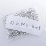 Max 200set Iron Screw Eye Pins Hook Bail Peg Pendants Charms Connectors 4x8mm 1